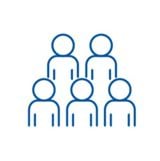 Icon of several people standing together